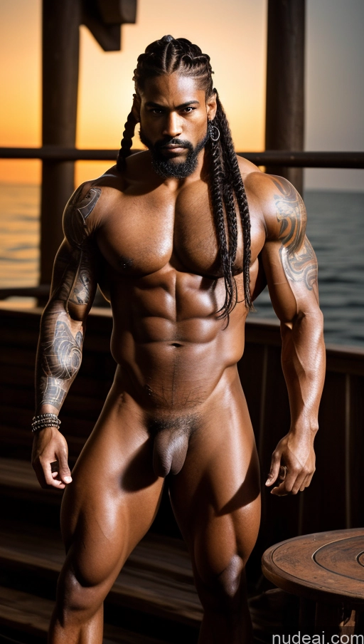 related ai porn images free for Abs Muscular Dark Skin Braided Nude Pubic Hair 60s Tattoos Pirate Serious Bodybuilder