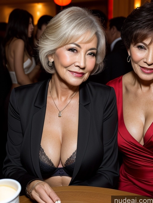 related ai porn images free for Milf Two Perfect Boobs Beautiful Perfect Body Seductive Pixie Chinese Party Bra Casual Jacket Professor Secretary Stylish Suit Cleavage Detailed Sexy Face 80s Dark Lighting