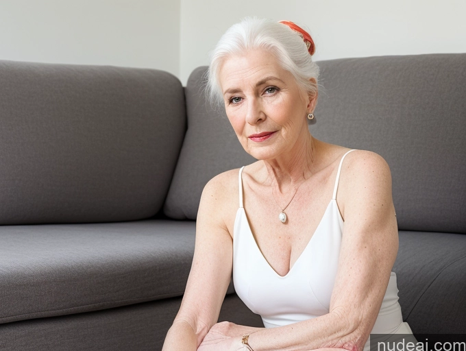 related ai porn images free for 70s Fairer Skin Hair Bun White Hair Couch Bending Over High Heels