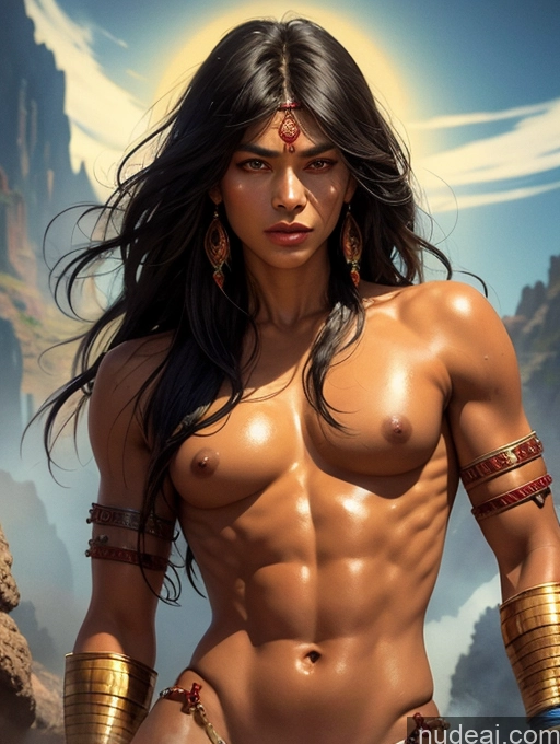 Tanned Skin Bangs Mongolian Native American Traditional GZCfinal Topless Woman Breasts Art By Boris Vallejo Boris Vallejo Art Style Fantasy Style Jeff Easley Discworld Bangs Straight Fajyobore Slicked Egyptian Hell
