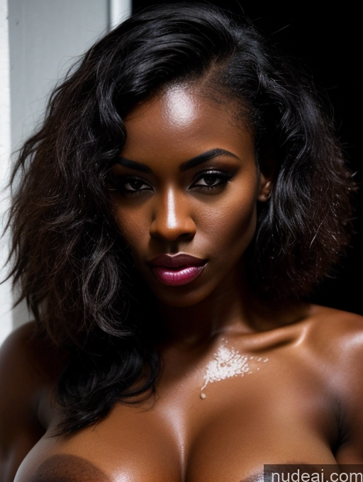 related ai porn images free for Woman Perfect Boobs Muscular Abs Long Hair Dark Skin 20s Pouting Lips Black Hair African Nude Dark Lighting Alternative Detailed Oiled Body Tanned Skin Busty