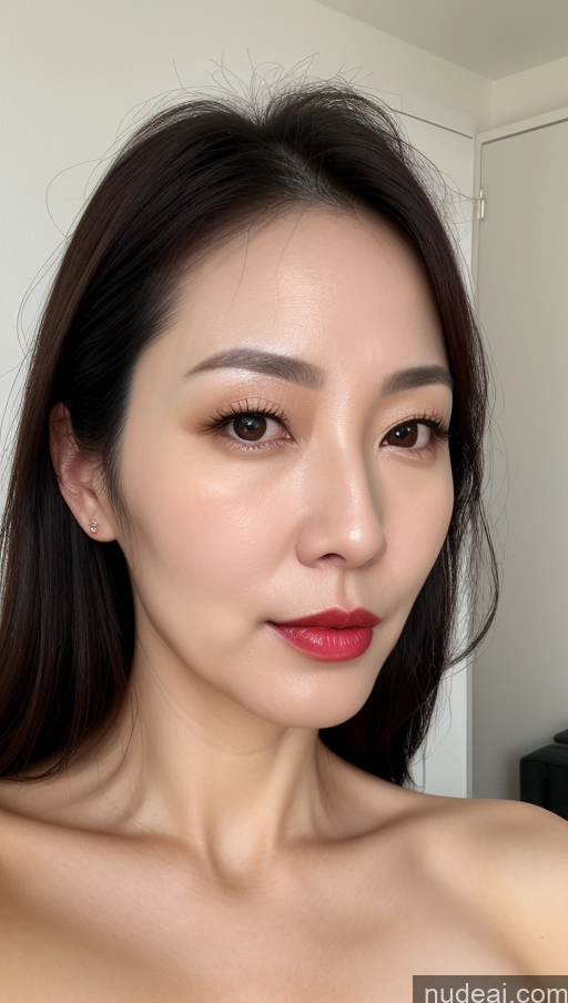 related ai porn images free for One Perfect Boobs Beautiful Lipstick Fairer Skin Black Hair Korean Close-up View 40s Woman