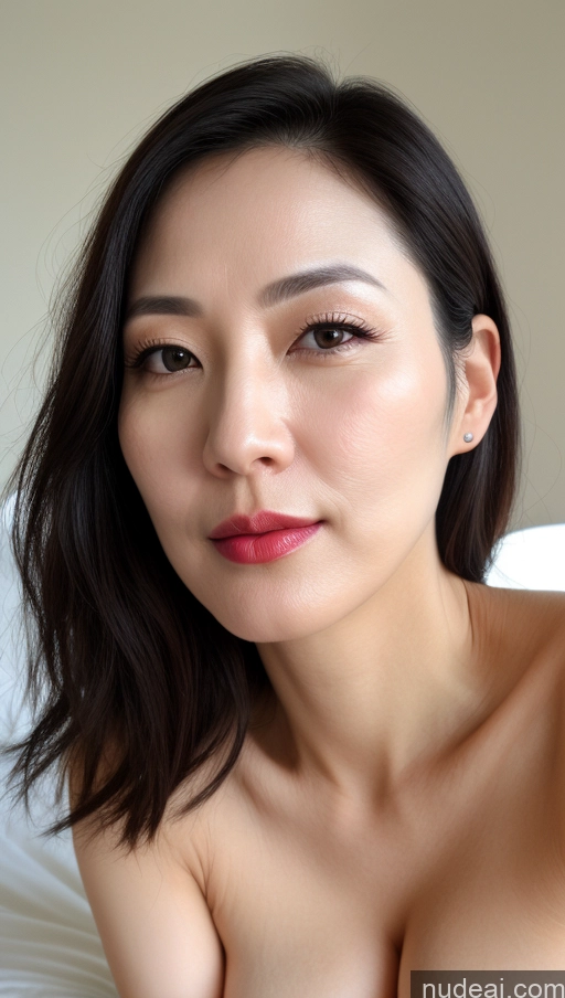 related ai porn images free for One Perfect Boobs Beautiful Lipstick Fairer Skin Black Hair Korean Close-up View 40s Woman