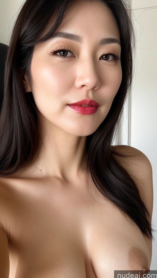 related ai porn images free for One Perfect Boobs Beautiful Lipstick Fairer Skin Black Hair Korean Close-up View 40s Woman