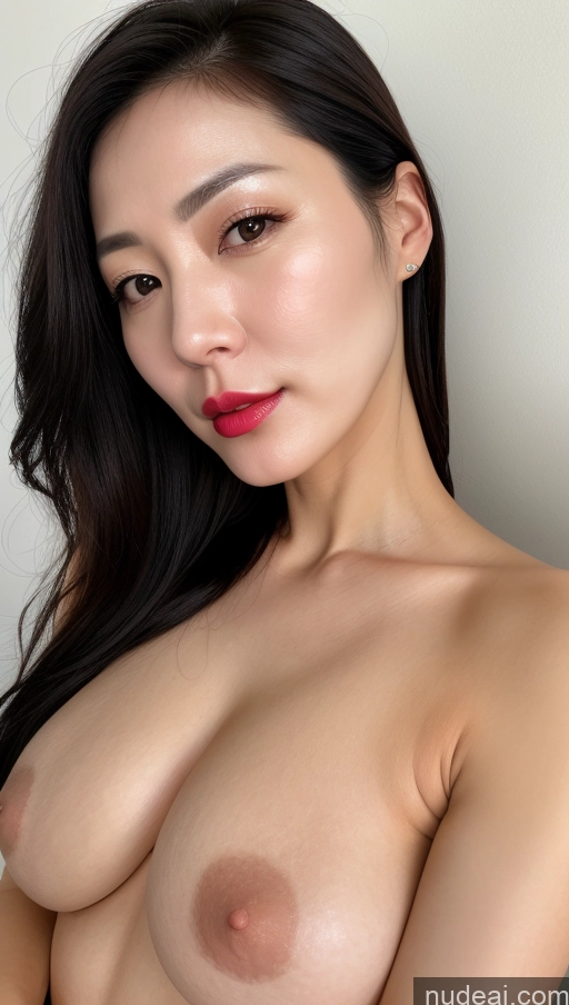 related ai porn images free for One Perfect Boobs Beautiful Lipstick Fairer Skin Black Hair Korean Close-up View 40s Woman