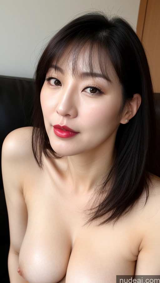 related ai porn images free for One Perfect Boobs Beautiful Lipstick Fairer Skin Black Hair Korean Close-up View 40s Woman
