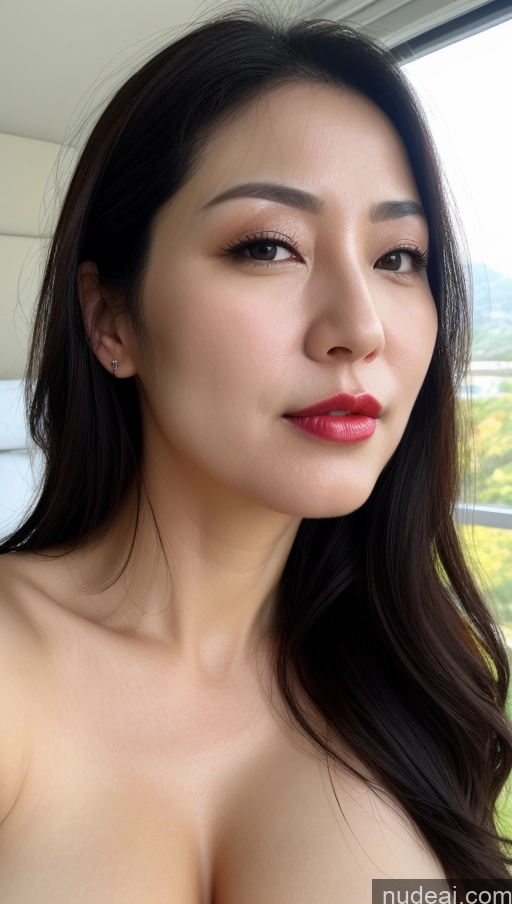 related ai porn images free for One Perfect Boobs Beautiful Lipstick Fairer Skin Black Hair Korean Close-up View 40s Woman
