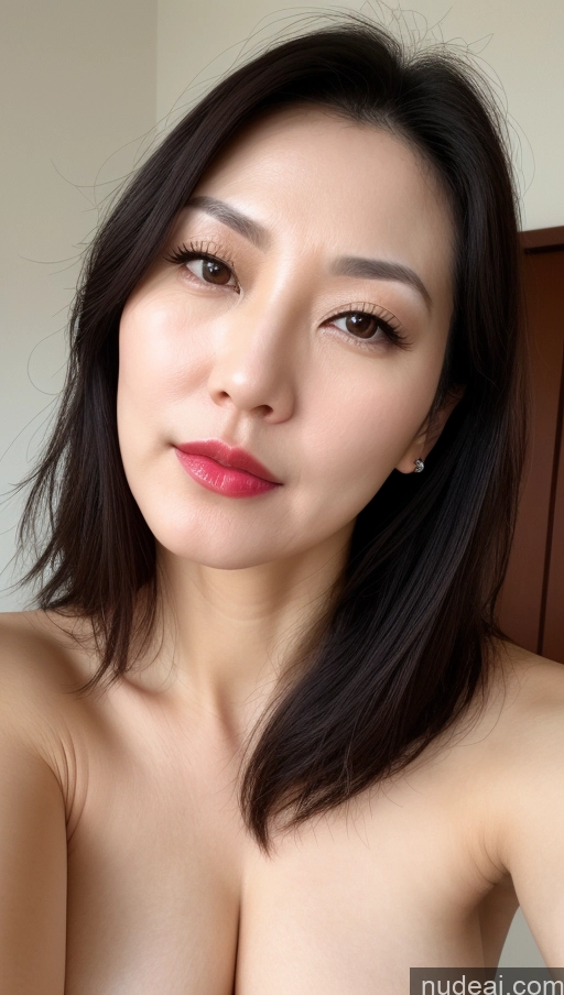 related ai porn images free for One Perfect Boobs Beautiful Lipstick Fairer Skin Black Hair Korean Close-up View 40s Woman