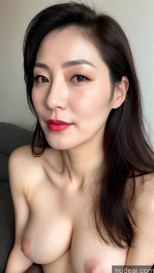 related ai porn images free for One Perfect Boobs Beautiful Lipstick Fairer Skin Black Hair Korean Close-up View 40s Woman