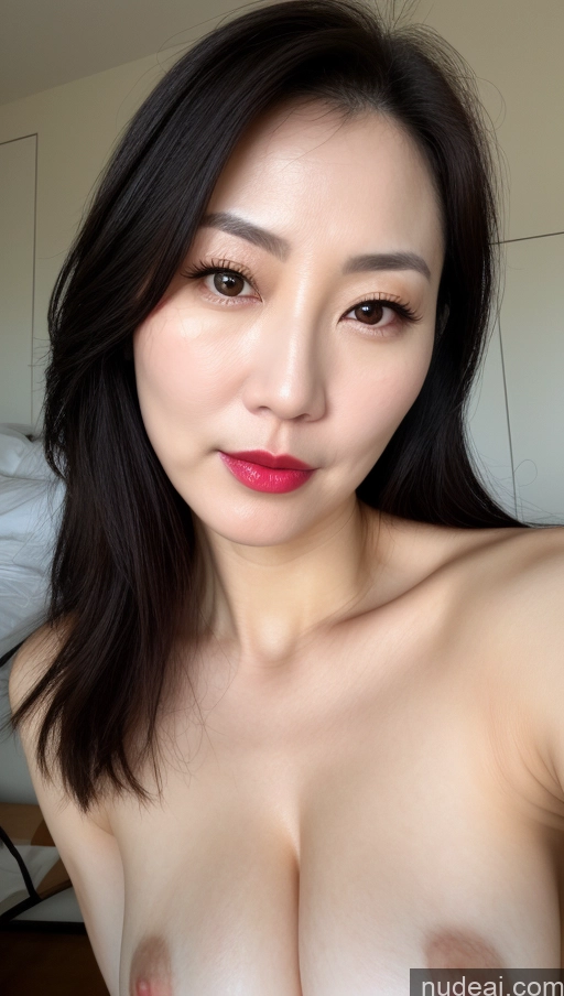 related ai porn images free for One Perfect Boobs Beautiful Lipstick Fairer Skin Black Hair Korean Close-up View 40s Woman