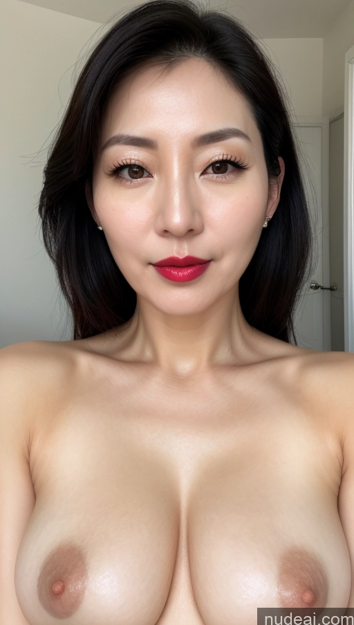 related ai porn images free for One Perfect Boobs Beautiful Lipstick Fairer Skin Black Hair Korean Close-up View 40s Woman