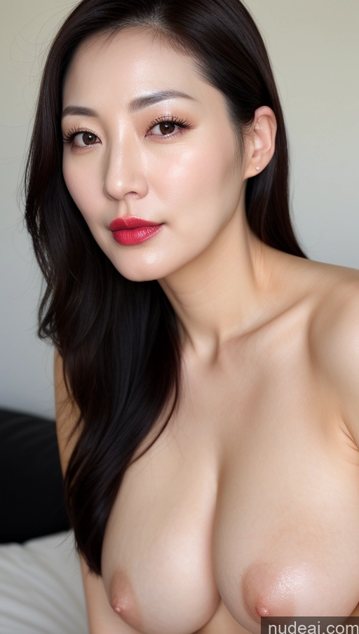 related ai porn images free for One Perfect Boobs Beautiful Lipstick Fairer Skin Black Hair Korean Close-up View 40s Woman