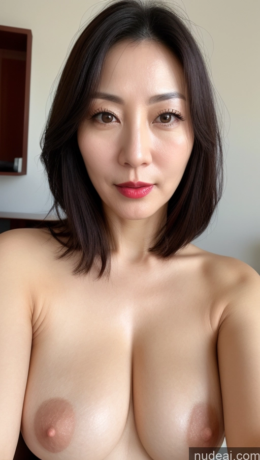 related ai porn images free for One Perfect Boobs Beautiful Lipstick Fairer Skin Black Hair Korean Close-up View 40s Woman