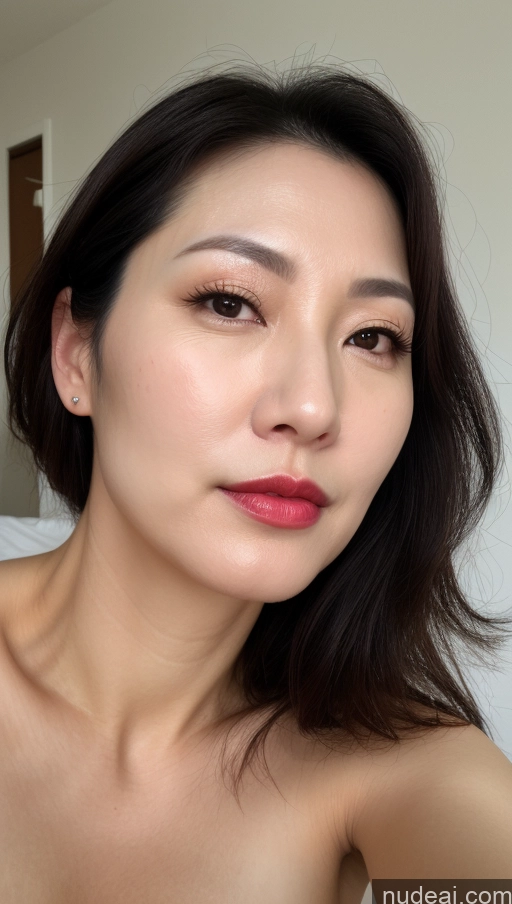related ai porn images free for One Perfect Boobs Beautiful Lipstick Fairer Skin Black Hair Korean Close-up View 40s Woman