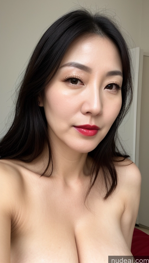 related ai porn images free for One Perfect Boobs Beautiful Lipstick Fairer Skin Black Hair Korean Close-up View 40s Woman