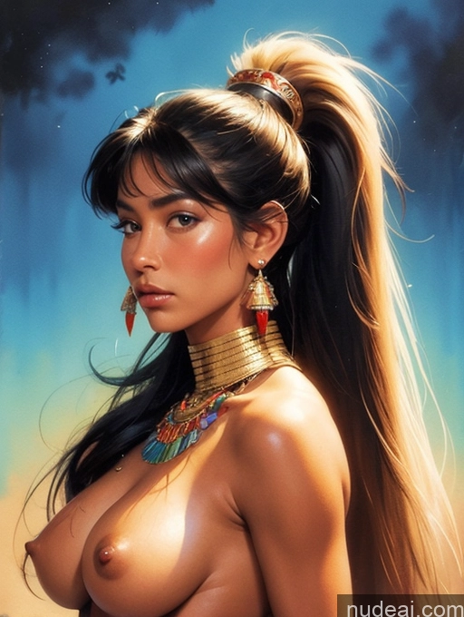 related ai porn images free for Tanned Skin Bangs Filipina Native American Native American Traditional GZCfinal Topless Woman Breasts Art By Boris Vallejo Boris Vallejo Art Style Fantasy Style Jeff Easley Discworld Bangs Long Hair Ponytail Straight Regal Watercolor Painting Egyptian Slicked