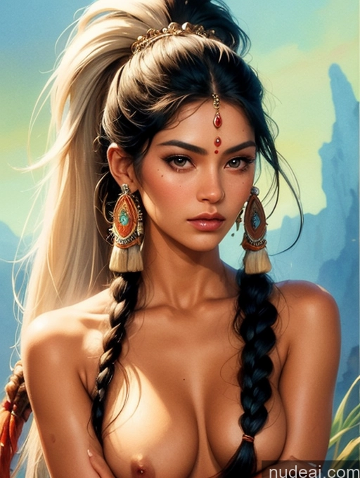 related ai porn images free for Tanned Skin Bangs Filipina Native American Native American Traditional GZCfinal Topless Woman Breasts Art By Boris Vallejo Boris Vallejo Art Style Fantasy Style Jeff Easley Discworld Bangs Long Hair Ponytail Straight Regal Watercolor Painting Egyptian Slicked