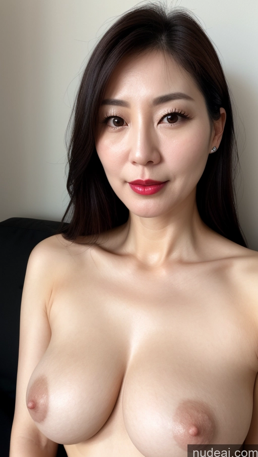 related ai porn images free for One Perfect Boobs Beautiful Lipstick Fairer Skin Black Hair Korean Woman 40s Close-up View