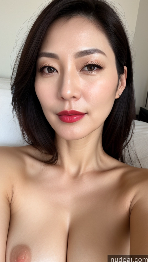 related ai porn images free for One Perfect Boobs Beautiful Lipstick Fairer Skin Black Hair Korean Woman 40s Close-up View
