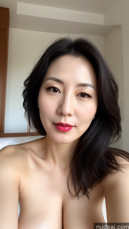 related ai porn images free for One Perfect Boobs Beautiful Lipstick Fairer Skin Black Hair Korean Woman 40s Close-up View