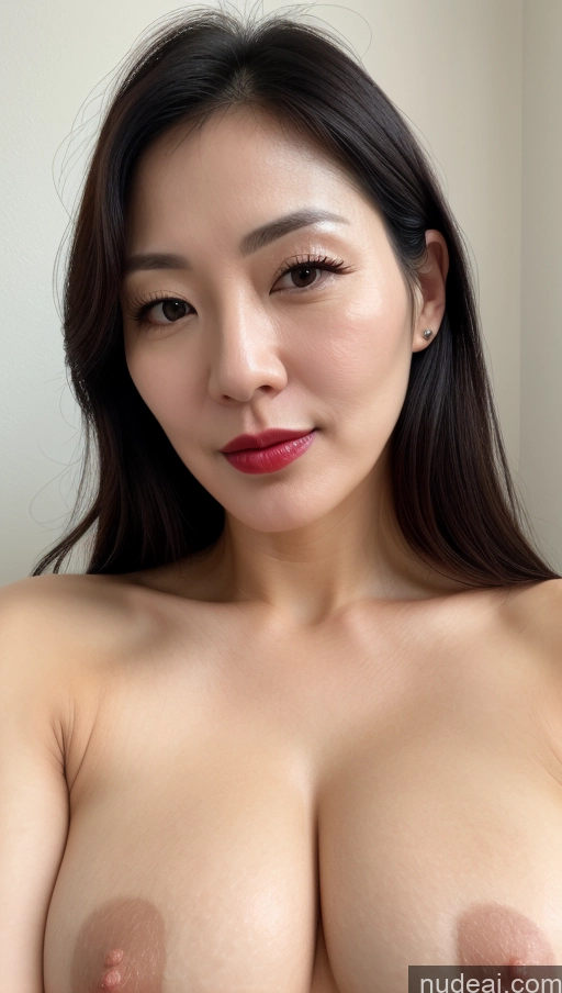 related ai porn images free for One Perfect Boobs Beautiful Lipstick Fairer Skin Black Hair Korean Woman 40s Close-up View