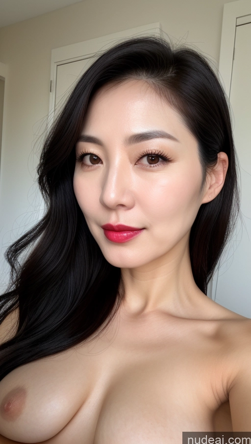 related ai porn images free for One Perfect Boobs Beautiful Lipstick Fairer Skin Black Hair Korean Woman 40s Close-up View