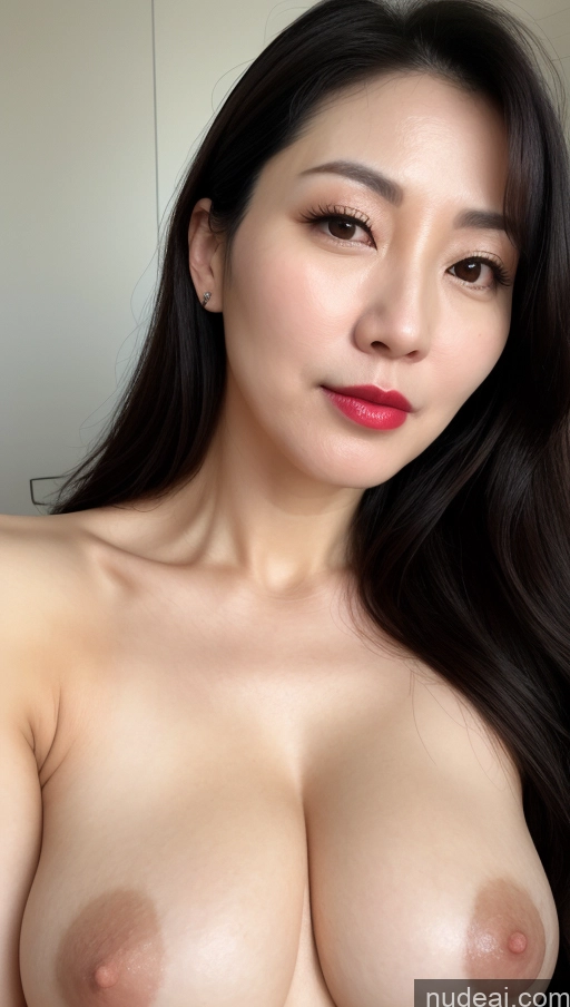 related ai porn images free for One Perfect Boobs Beautiful Lipstick Fairer Skin Black Hair Korean Woman 40s Close-up View