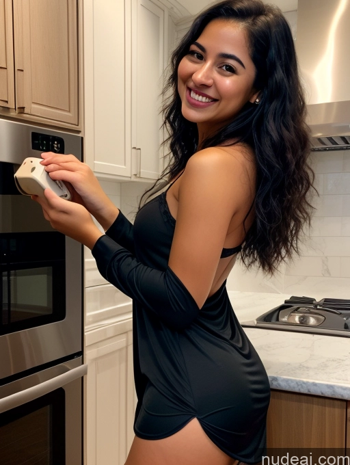 related ai porn images free for Woman One Small Tits Big Ass 18 Black Hair Long Hair Brazilian Front View Kitchen Nightgown Happy Mirror Selfie Dark Lighting