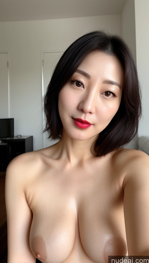 related ai porn images free for One Perfect Boobs Beautiful Lipstick Fairer Skin Black Hair Korean Woman 40s Close-up View