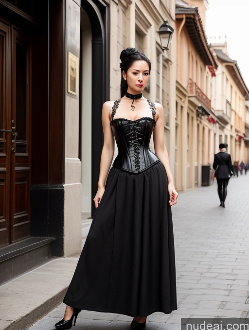 related ai porn images free for Woman One Perfect Boobs Small Ass Tall Long Legs Skinny Seductive Black Hair Straight Skin Detail (beta) Bright Lighting Detailed 30s Chinese Street Victorian Choker Corset Long Skirt