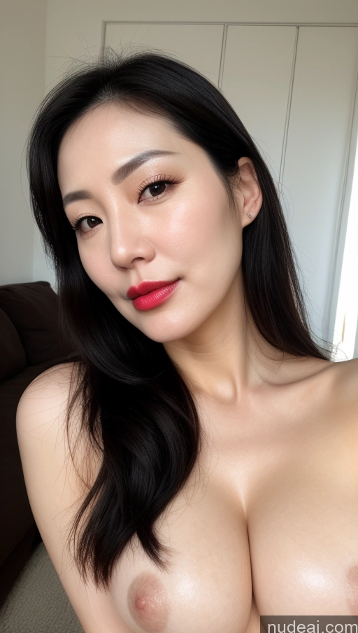 related ai porn images free for Woman One Perfect Boobs Beautiful Lipstick Fairer Skin 40s Black Hair Korean Close-up View