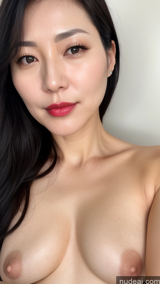 related ai porn images free for Woman One Perfect Boobs Beautiful Lipstick Fairer Skin 40s Black Hair Korean Close-up View