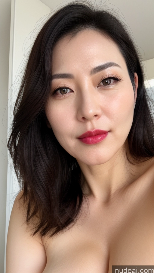 related ai porn images free for Woman One Perfect Boobs Beautiful Lipstick Fairer Skin 40s Black Hair Korean Close-up View