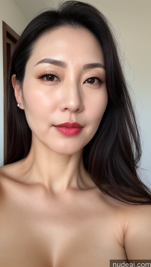 related ai porn images free for Woman One Perfect Boobs Beautiful Lipstick Fairer Skin 40s Black Hair Korean Close-up View