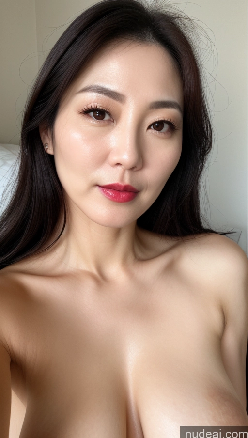 related ai porn images free for Woman One Perfect Boobs Beautiful Lipstick Fairer Skin 40s Black Hair Korean Close-up View