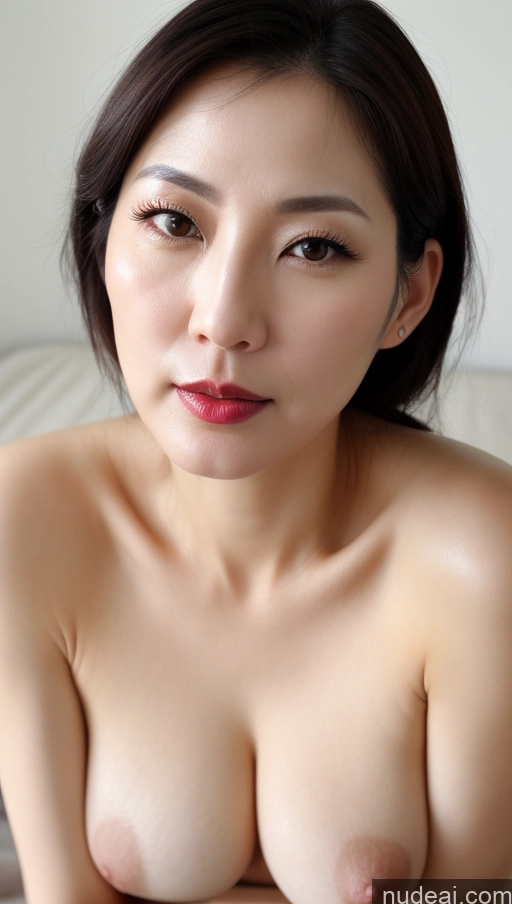 related ai porn images free for Woman One Perfect Boobs Beautiful Lipstick Fairer Skin 40s Black Hair Korean Close-up View