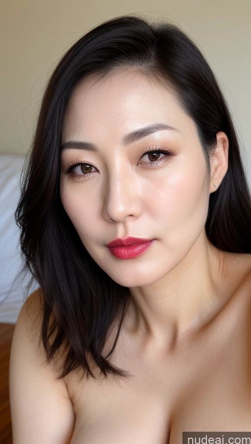 related ai porn images free for Woman One Perfect Boobs Beautiful Lipstick Fairer Skin 40s Black Hair Korean Close-up View Slicked