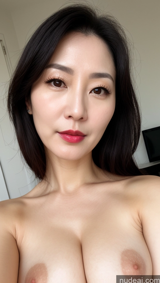 related ai porn images free for Woman One Perfect Boobs Beautiful Lipstick Fairer Skin 40s Black Hair Korean Close-up View