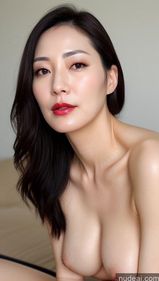 related ai porn images free for Woman One Perfect Boobs Beautiful Lipstick Fairer Skin 40s Black Hair Korean Close-up View
