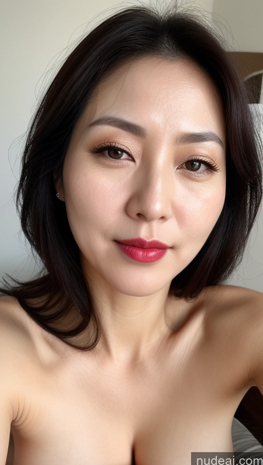 related ai porn images free for Woman One Perfect Boobs Beautiful Lipstick Fairer Skin 40s Black Hair Korean Close-up View