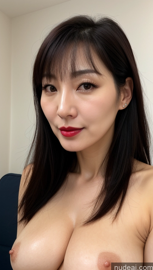 related ai porn images free for Woman One Perfect Boobs Beautiful Lipstick Fairer Skin 40s Black Hair Korean Close-up View