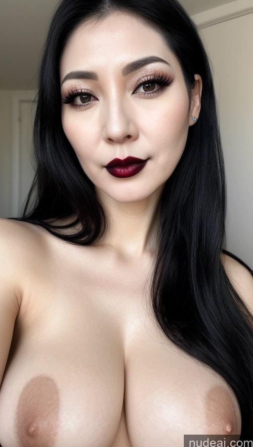 related ai porn images free for Woman One Perfect Boobs Beautiful Lipstick Fairer Skin 40s Black Hair Korean Close-up View Goth