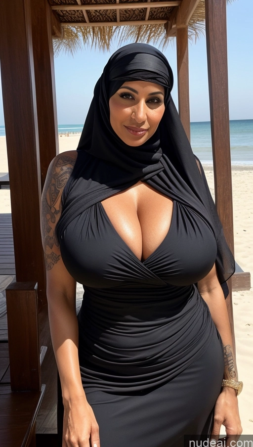 related ai porn images free for Milf Busty Huge Boobs Beautiful Tattoos Muscular Big Ass Thick Big Hips Tall Long Hair Dark Skin Seductive Arabic Close-up View Eating Cleavage Detailed Sexy Face Ginger Beach 50s Niqab Sari