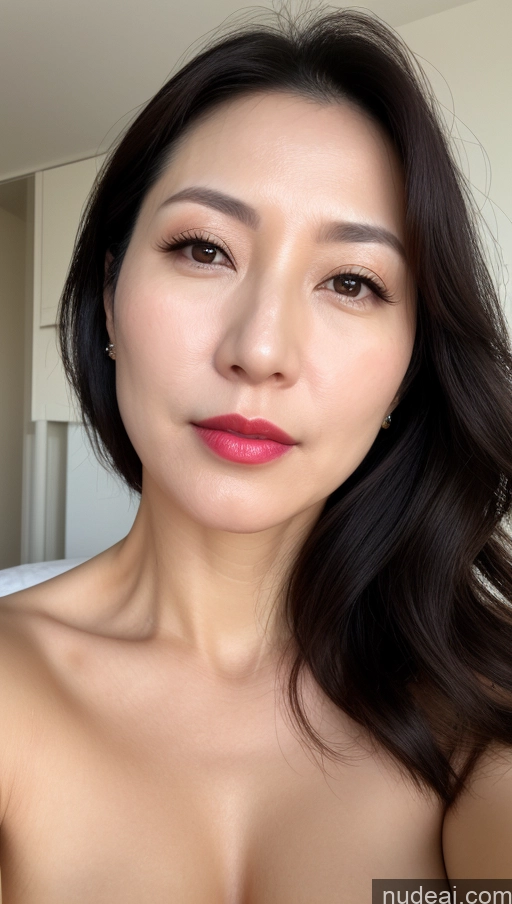 related ai porn images free for Woman One Perfect Boobs Beautiful Lipstick Fairer Skin 40s Black Hair Korean Close-up View