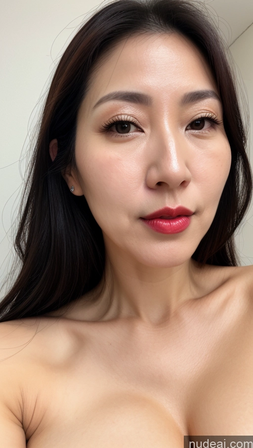 related ai porn images free for Woman One Perfect Boobs Beautiful Lipstick Fairer Skin 40s Black Hair Korean Close-up View