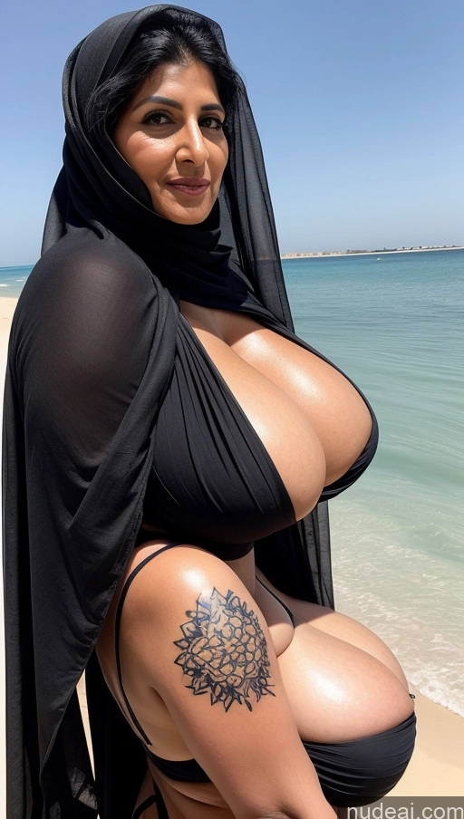 related ai porn images free for Milf Huge Boobs Beautiful Tattoos Muscular Big Ass Thick Big Hips Tall Long Hair Dark Skin Seductive Eating Sari Cleavage Detailed Sexy Face Niqab Black Hair Busty 60s Arabic Beach Front View