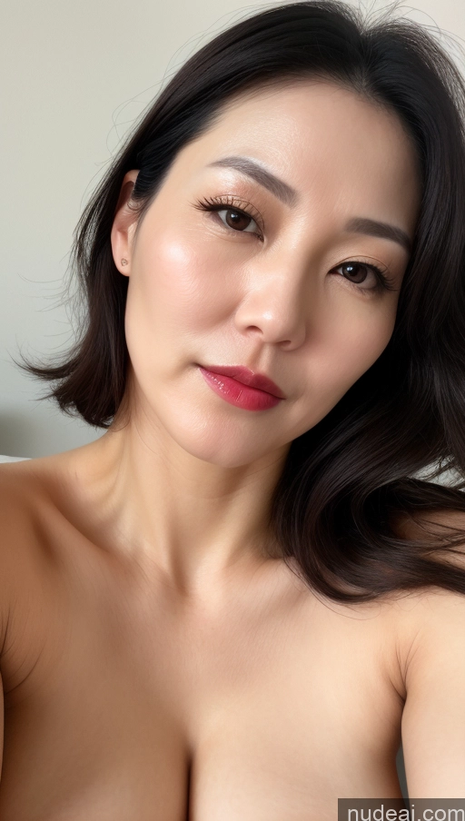 related ai porn images free for Woman One Perfect Boobs Beautiful Lipstick Fairer Skin 40s Black Hair Korean Close-up View