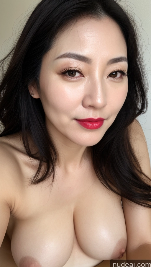 related ai porn images free for Woman One Perfect Boobs Beautiful Lipstick Fairer Skin 40s Black Hair Korean Close-up View
