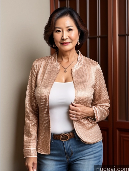related ai porn images free for Milf Perfect Boobs Beautiful 70s Chinese Blouse Casual Jacket Professor Stylish Sweater Cleavage Detailed