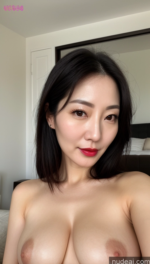 related ai porn images free for Woman One Perfect Boobs Beautiful Lipstick Fairer Skin 40s Black Hair Korean Close-up View